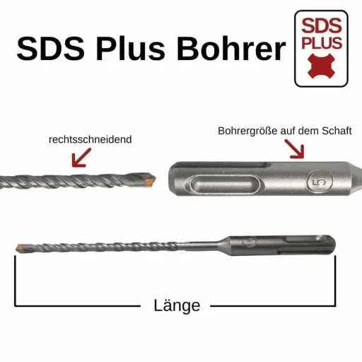 Hammerbohrer SDS Plus, 14mm, 4-Schneider, Betonbohrer