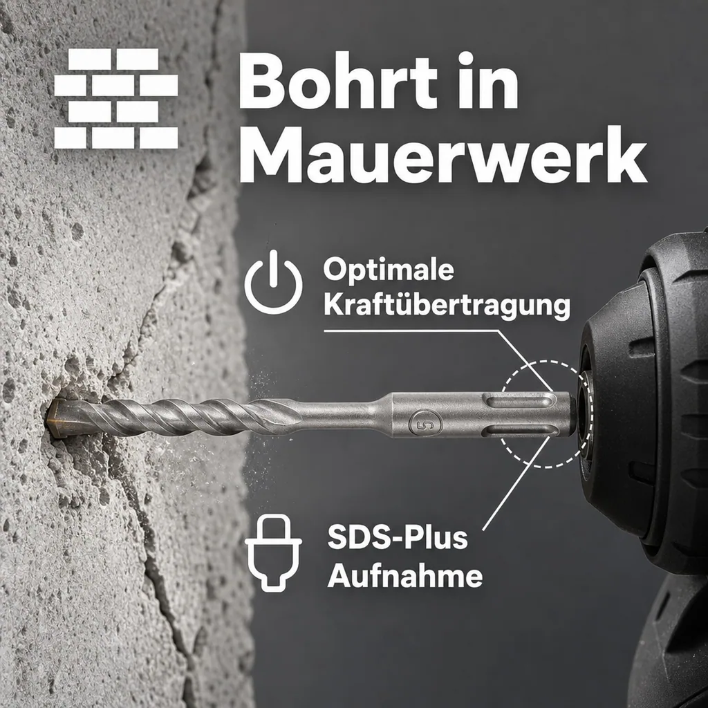 Hammerbohrer SDS Plus 14mm, Betonbohrer, Steinbohrer