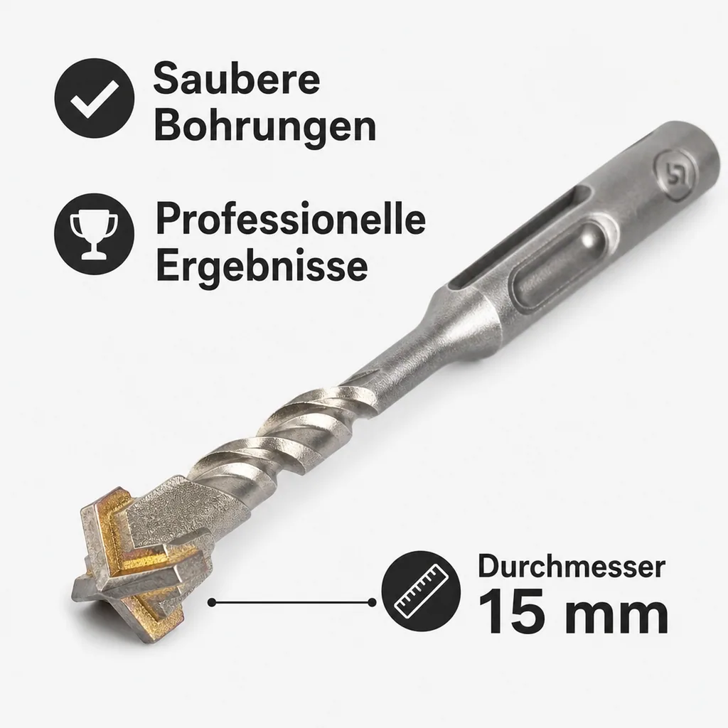 Hammerbohrer SDS Plus, 15mm, 160mm, 4 Schneider, Betonbohrer