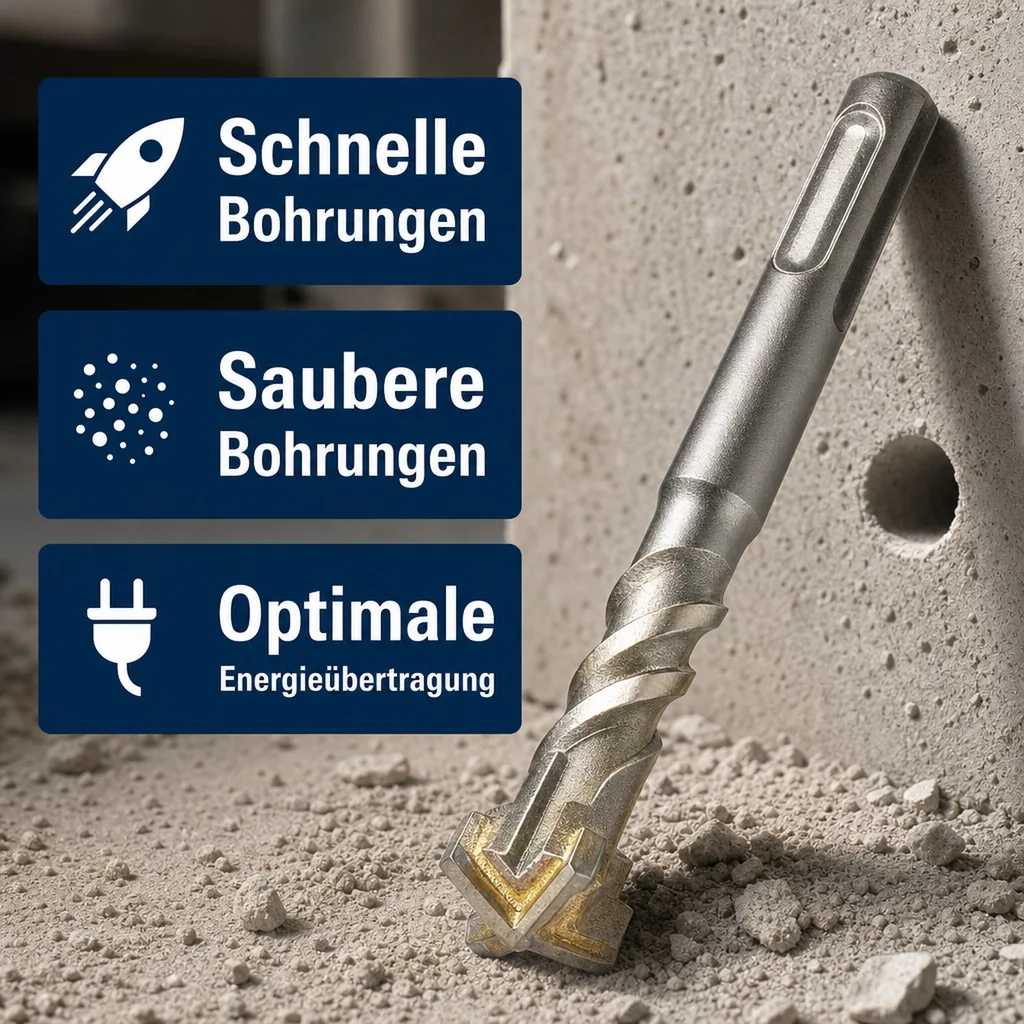 Hammerbohrer SDS Plus, 15mm, 160mm, 4 Schneider, Betonbohrer
