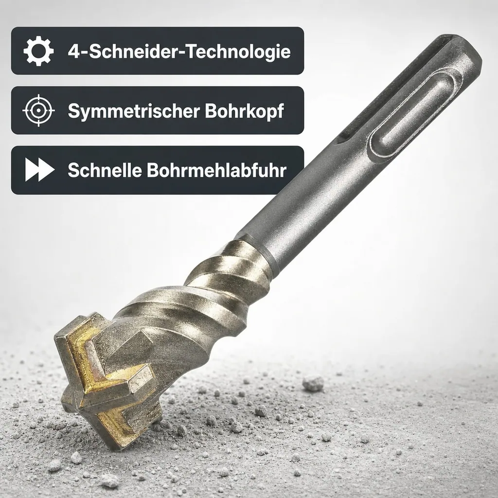 Hammerbohrer SDS Plus, 20mm, 4-Schneider, Betonbohrer