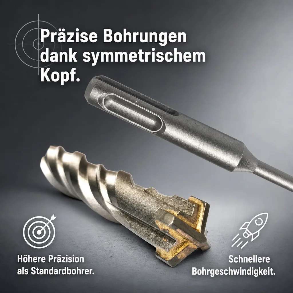 Hammerbohrer SDS Plus, 26mm, 4 Schneider, 450mm, Betonbohrer
