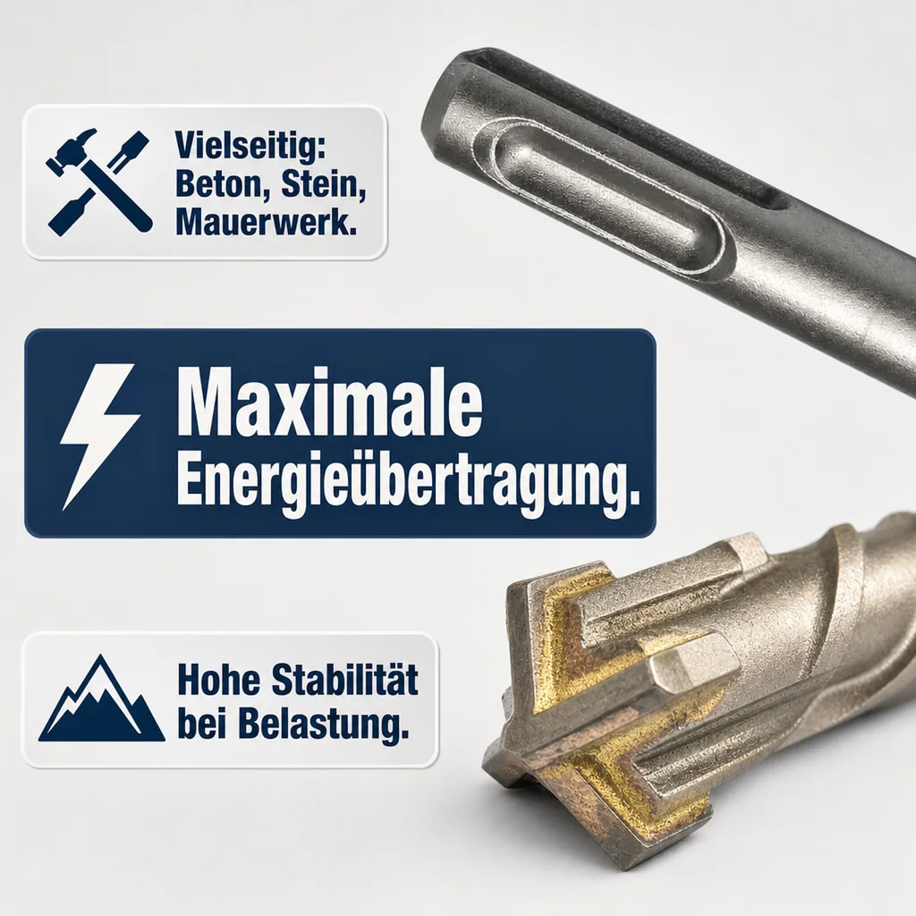 Hammerbohrer SDS Plus, 26mm, 4 Schneider, 450mm, Betonbohrer