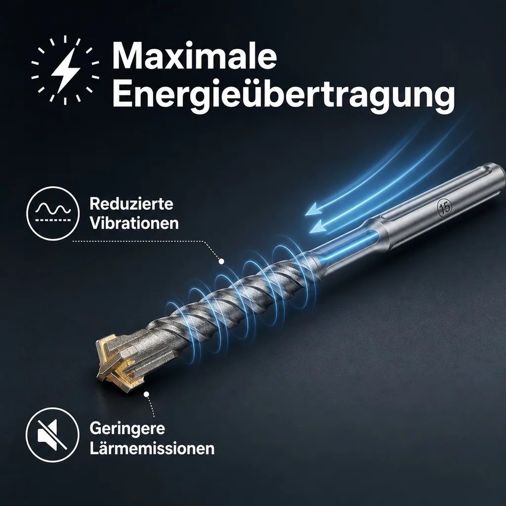 SDS Max Bohrer, Hammerbohrer, Betonbohrer 20mm, 4 Schneider, 320mm Länge