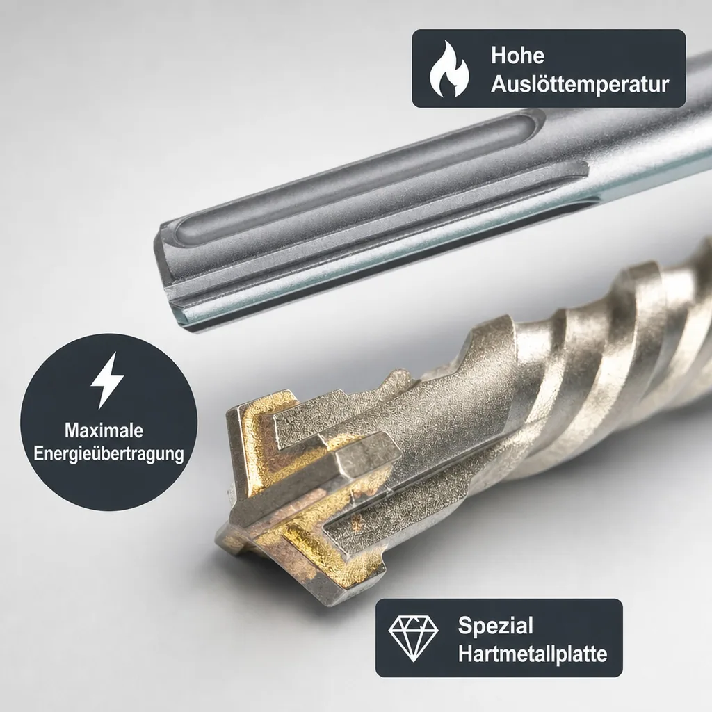 SDS Max Hammerbohrer, 25mm, 4 Schneider, Betonbohrer