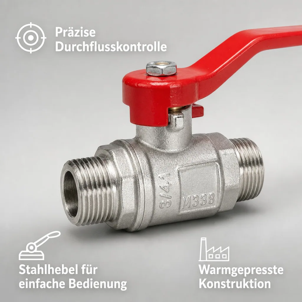 Hebel Kugelhahn AGxAG 3/4"
