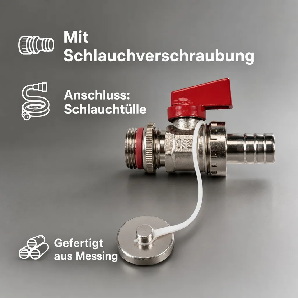 KFE Kugelhahn 1/2" selbstdichtend