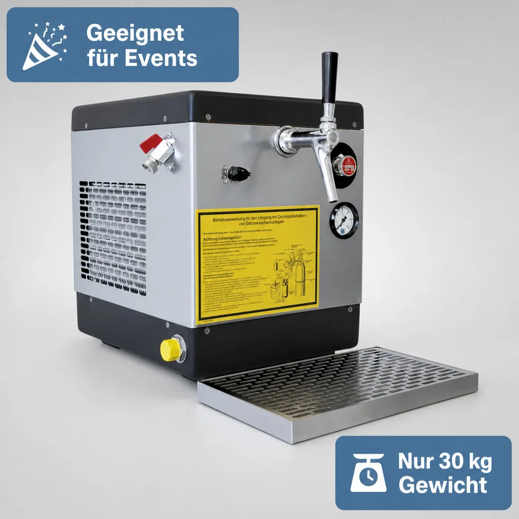 Zapfanlage, Bierzapfanlage - Trockenkühlgerät, 64 Liter/h, 1-leitig