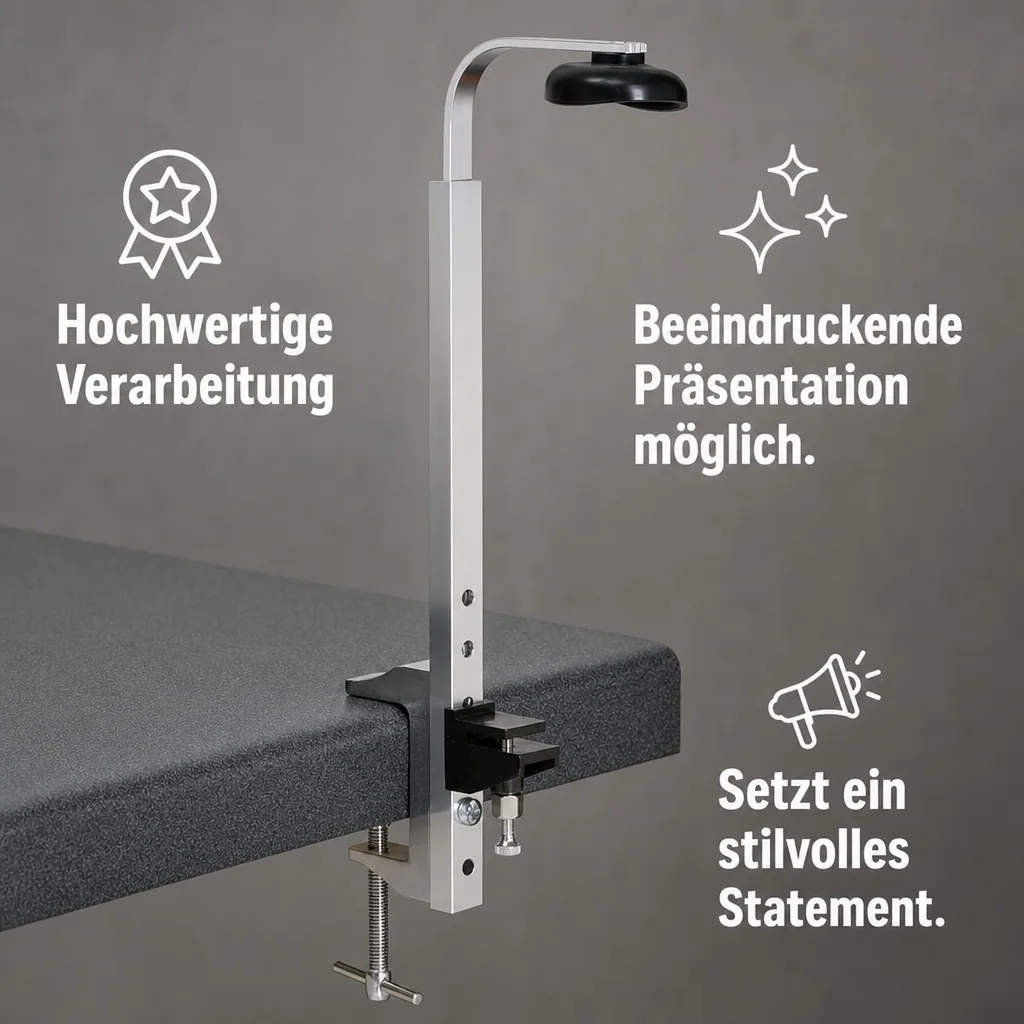 Barbutler für Spirituosenflaschen mit Schraubzwinge - Wandhalterung Flaschen