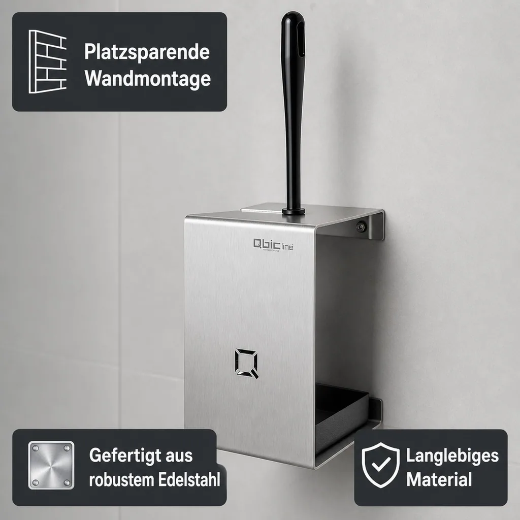 Toilettenbürstenhalter Edelstahl - QTBH SSL