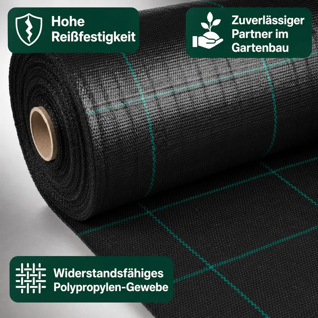 Bodengewebe Abdeckvlies 0,5 Meter x 100 Meter