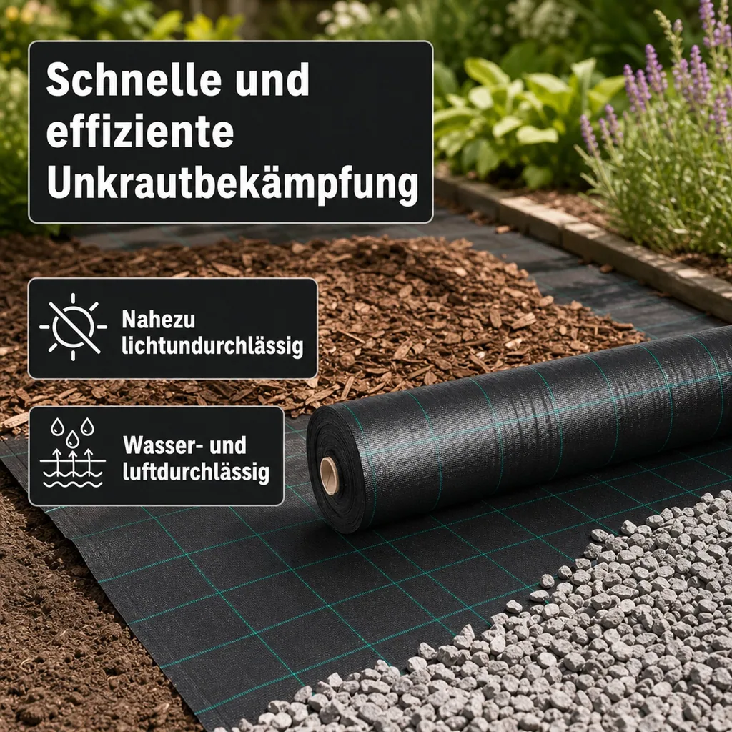 Bodengewebe Abdeckvlies 0,5 Meter x 100 Meter