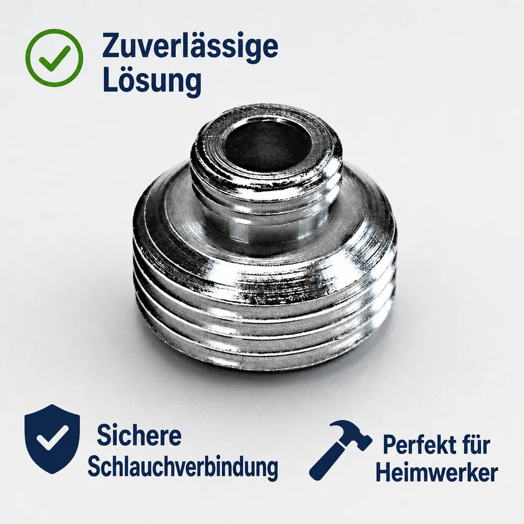 Reduzierstück 1/4”, Gewindegrößen: 1/4“ Außengewinde auf 5/8“ Außengewinde