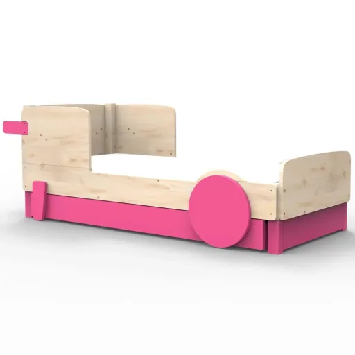 Mathy by Bols Einzelbett "Discovery" mit Bettschublade, Farbe Elemente: basalt grey