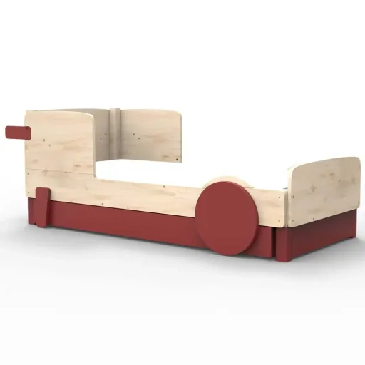 Mathy by Bols Einzelbett "Discovery" mit Bettschublade, Farbe Elemente: basalt grey