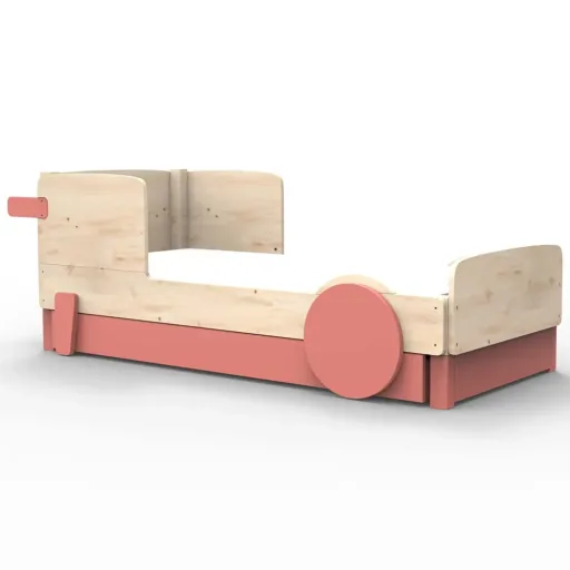 Mathy by Bols Einzelbett "Discovery" mit Bettschublade, Farbe Elemente: basalt grey