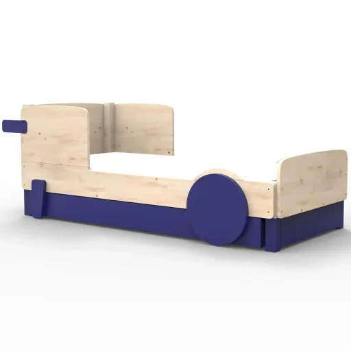 Mathy by Bols Einzelbett "Discovery" mit Bettschublade, Farbe Elemente: basalt grey