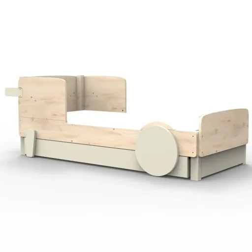 Mathy by Bols Einzelbett "Discovery" mit Bettschublade, Farbe Elemente: basalt grey