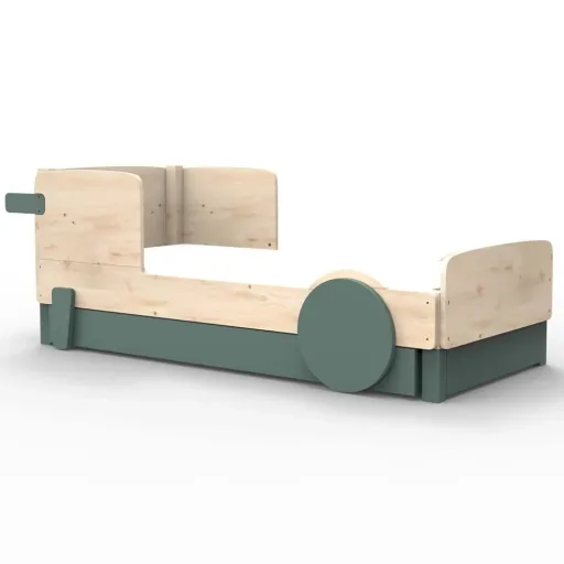 Mathy by Bols Einzelbett "Discovery" mit Bettschublade, Farbe Elemente: basalt grey