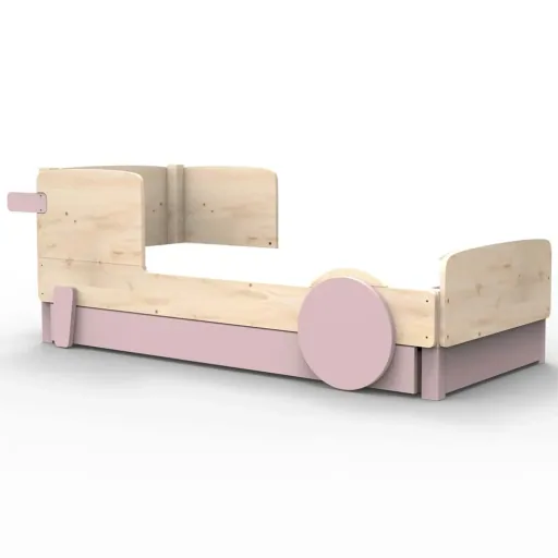 Mathy by Bols Einzelbett "Discovery" mit Bettschublade, Farbe Elemente: basalt grey