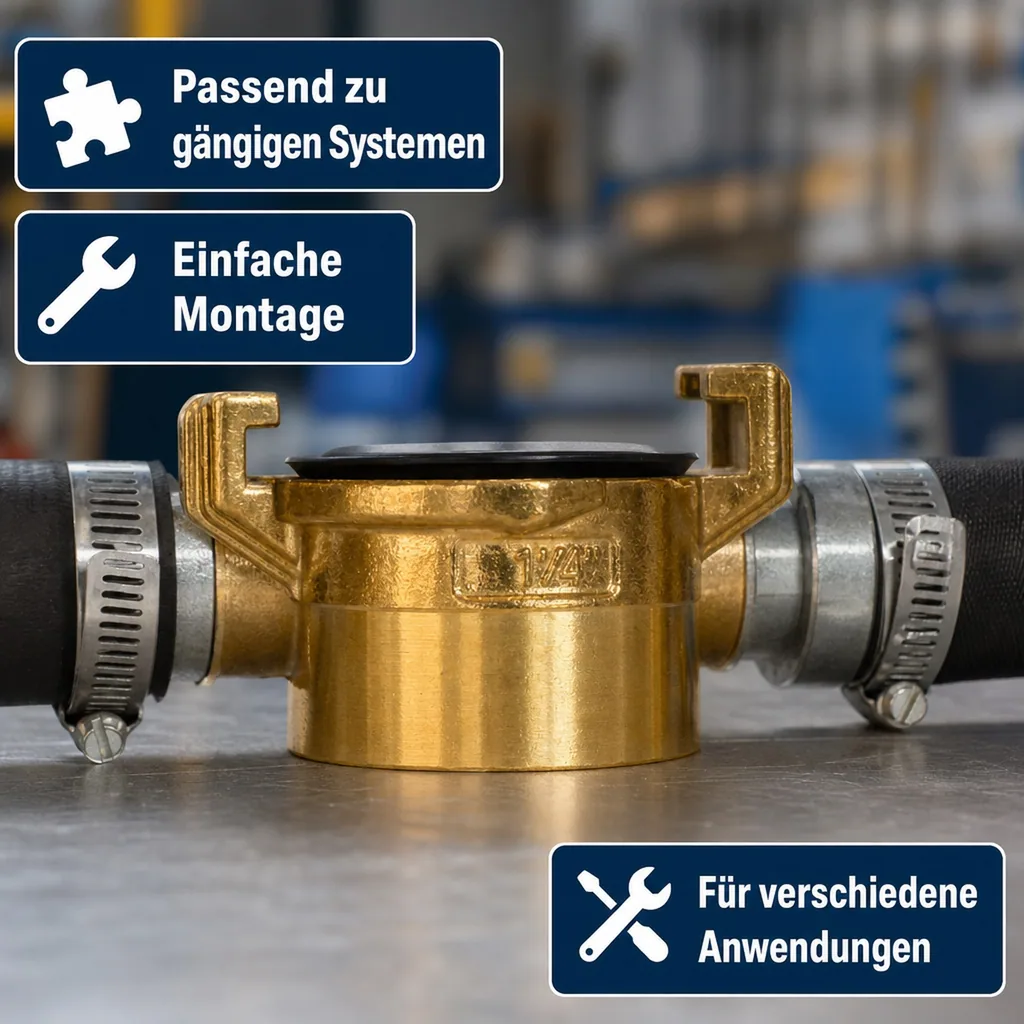 Messing  Gewindestück 1" Innengewinde