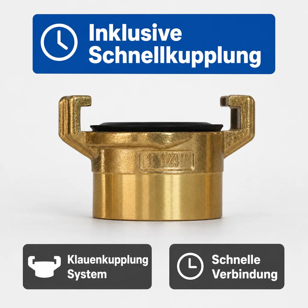 Messing  Gewindestück 1" Innengewinde