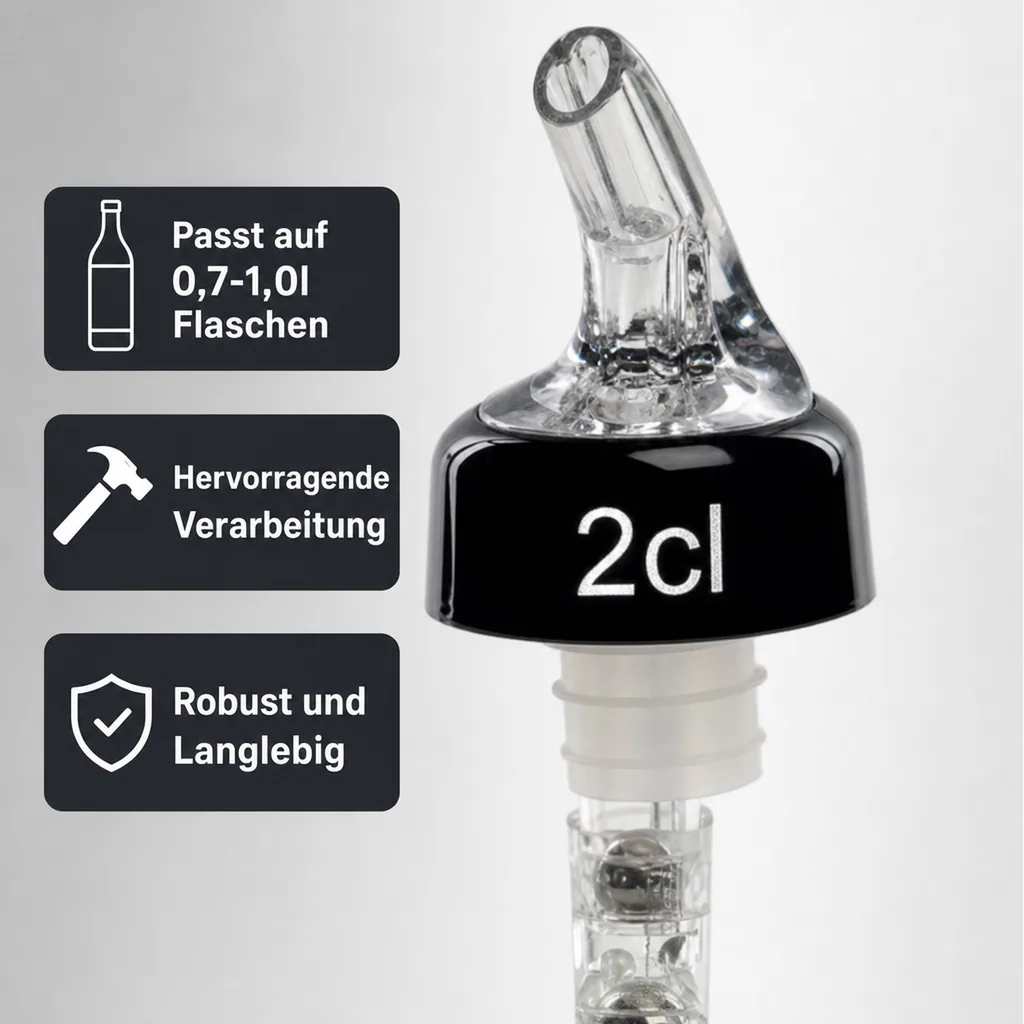 Portionierer, Spirituosen Dosierer - COMPACT, klar-transparent, Ausschankmenge: 30 ml