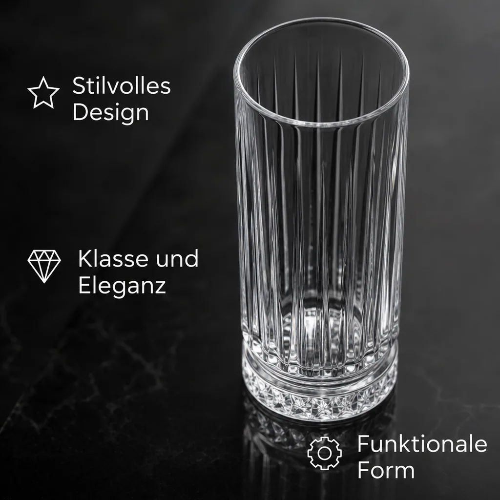 Longdrinkgläser, Trinkgläse - 12er-Set - Elysia, 445 ml