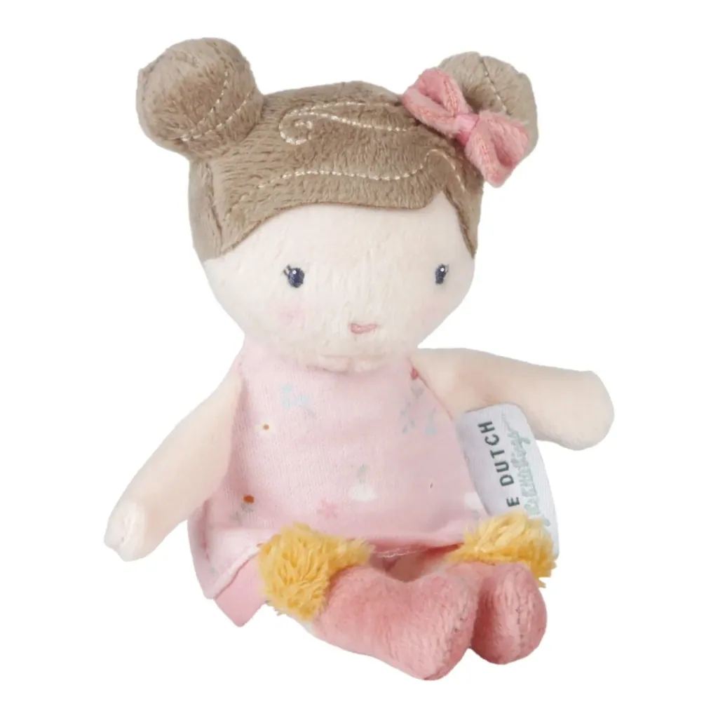 Little Dutch Stoffpuppe, Kuschelpuppe - Rosa, 10 cm