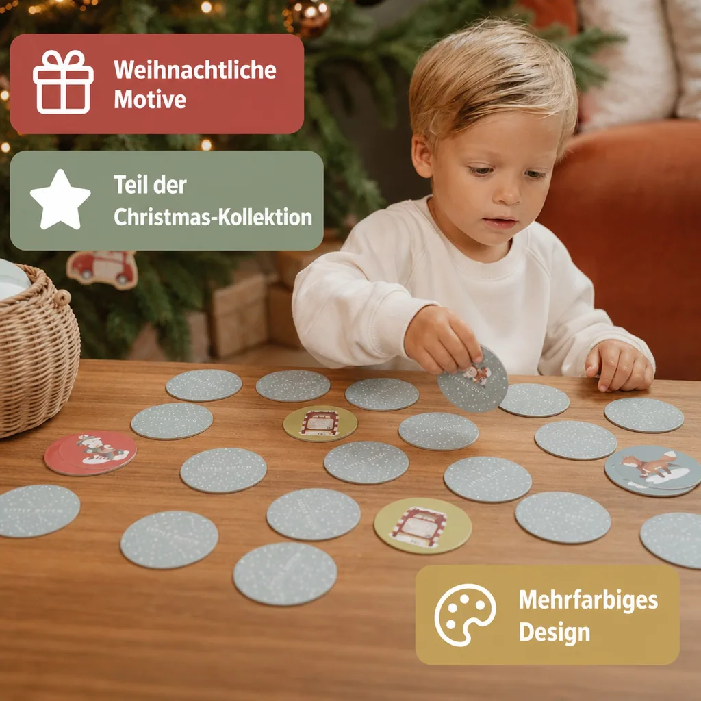Little Dutch Brettspiel - Spiel Memory X-Mas
