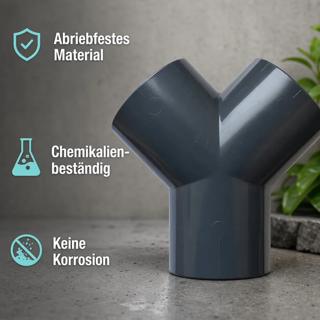 PVC - U Y-Stück 63 mm PN16