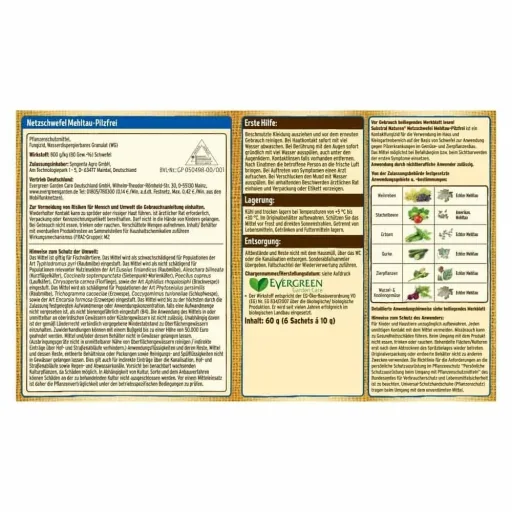 Netzschwefel, Bio, 60g, gegen Mehltau & Pilzbefall