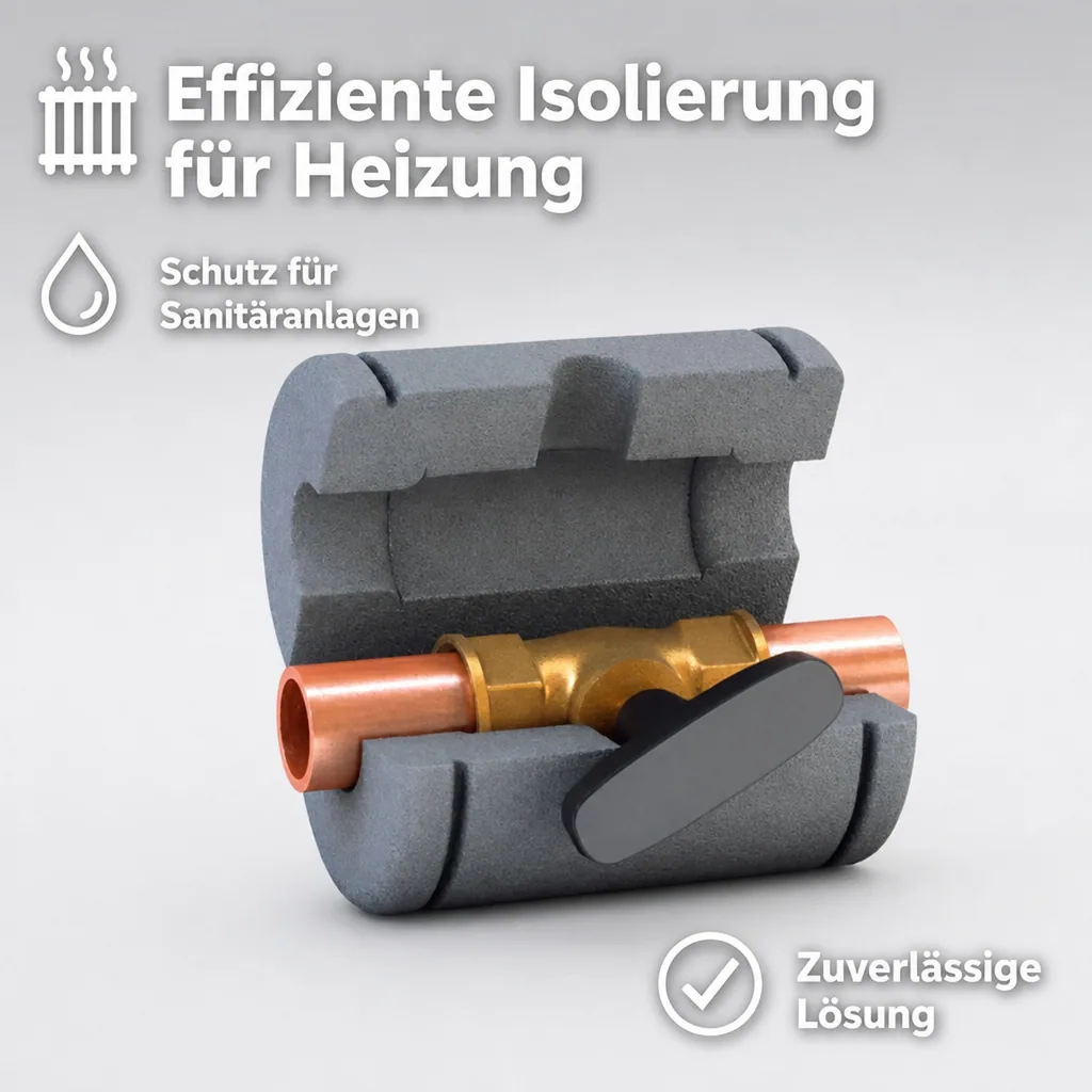 Kugelhahn DN 20, Ventil Isolierung, Heizung