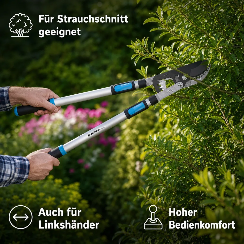 Astschere Teleskop, Amboss, Astschneider, 45mm