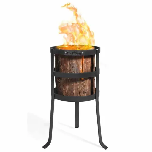 Feuerkorb, Gartenfeuerstelle, für Schwedenfeuer, Malmo Naturstahl
