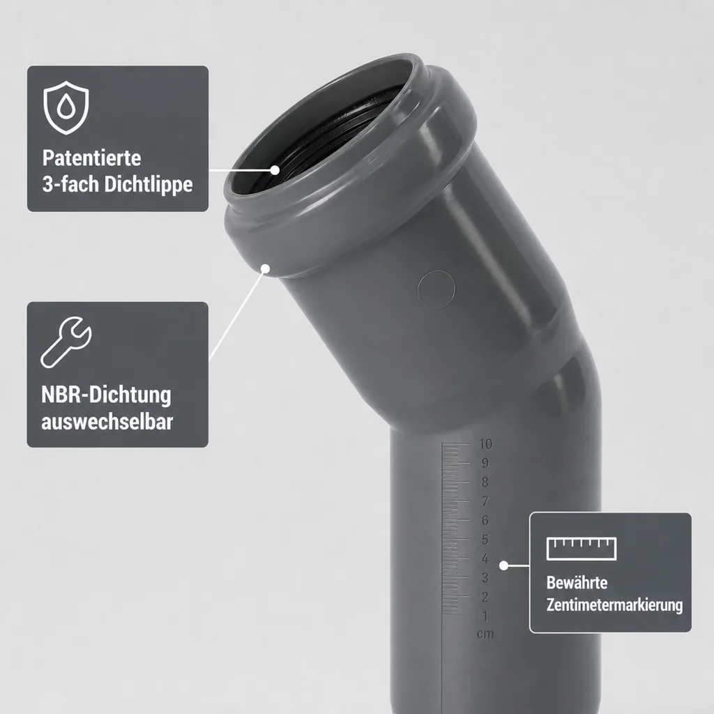HTsafeB Bogen DN/OD 160    30 Grad