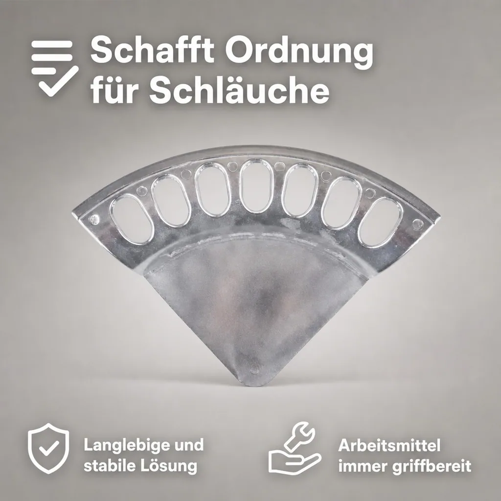 Wandschlauchhalter Alu, Schlauchhalter Wand, Grösse M, Werkstatt und Industrie