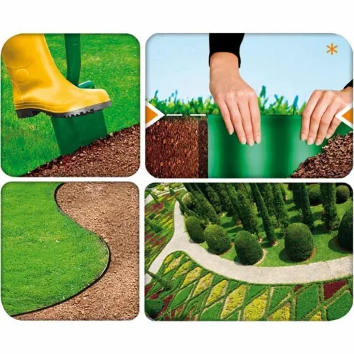Gartenrand, Rasenkante, Beeteinfassung, grün, 20 cm x 9 m
