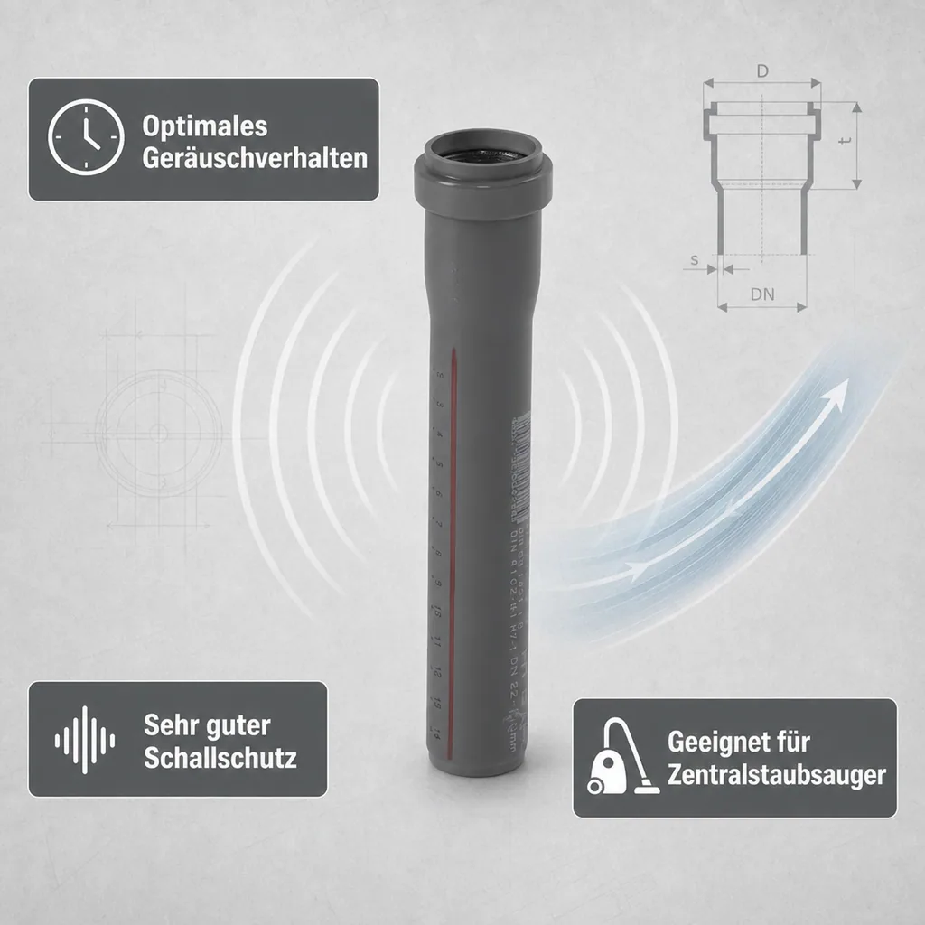 HTsafeEM DN/OD 90 x 750 mm
