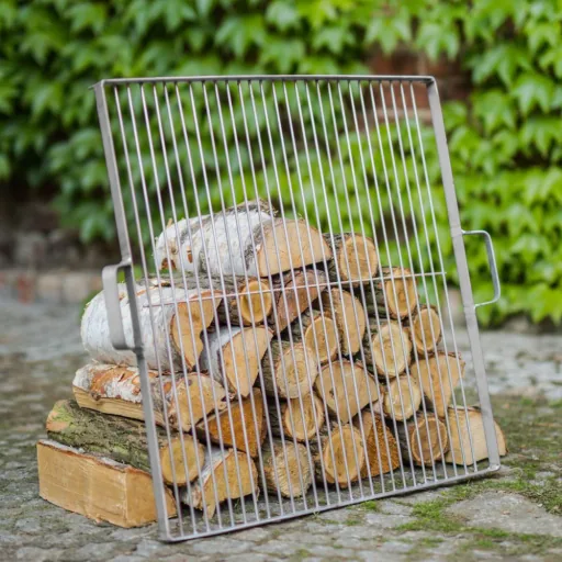 Edelstahl Grillrost, 44x44 cm, für Feuerschale 60 cm, quadratisch