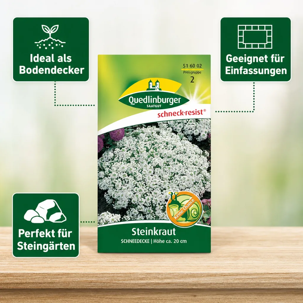 Steinkraut Schneedecke, Bodendecker, Bienenfreundlich, Duftend
