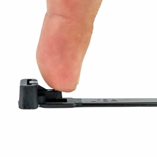 Kabelbinder, 100 Stk. wiederlösbar, 150x7,6mm, schwarz