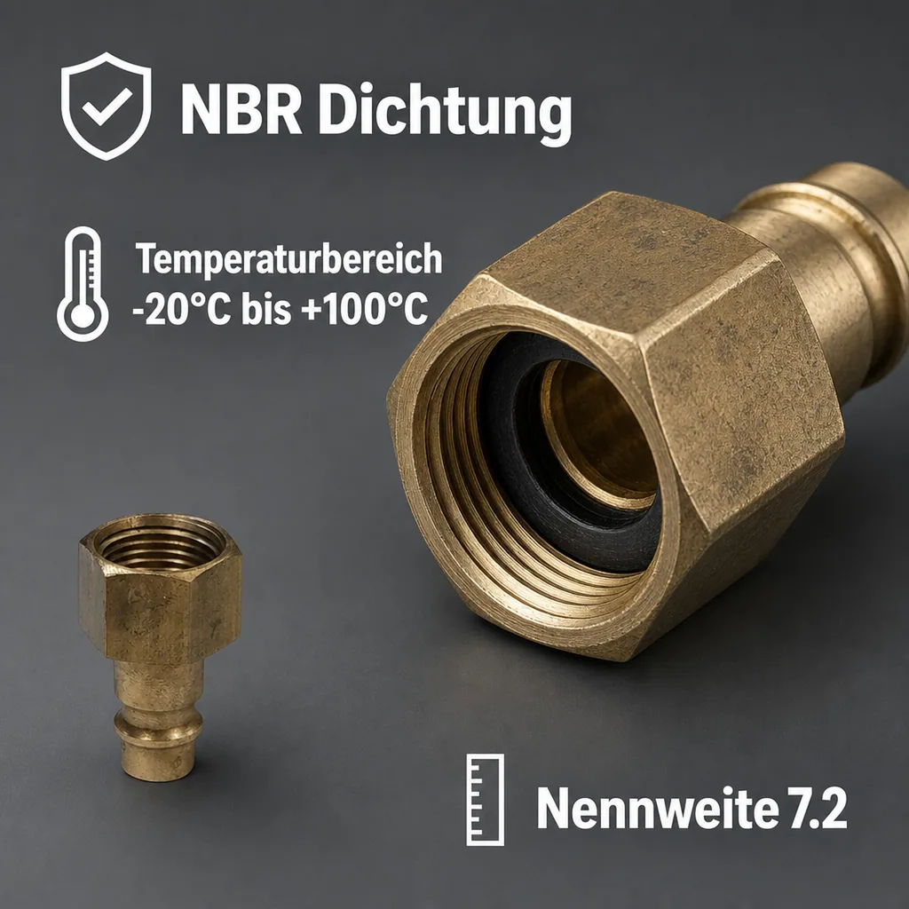 Druckluft Stecker 3/8" Innengewinde