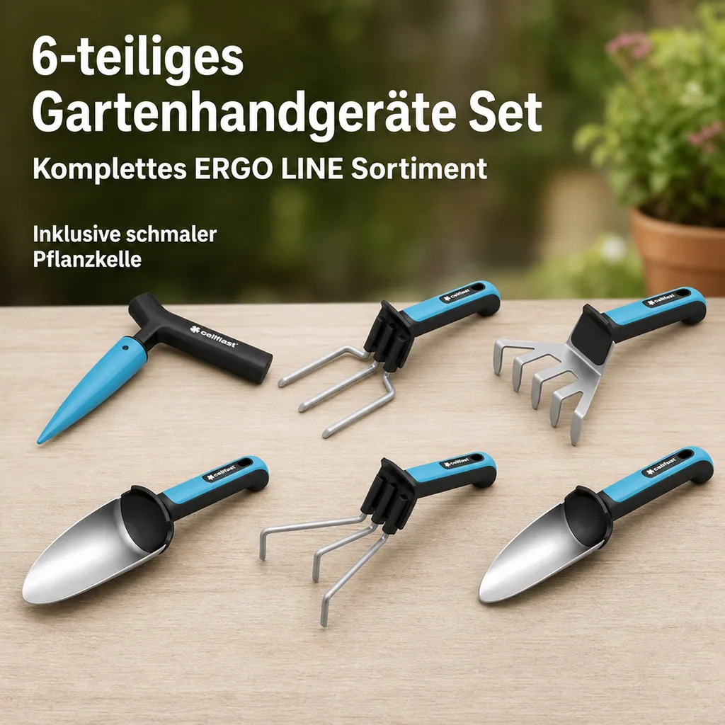 Gartenhandgeräte Set ERGO 6-teilig