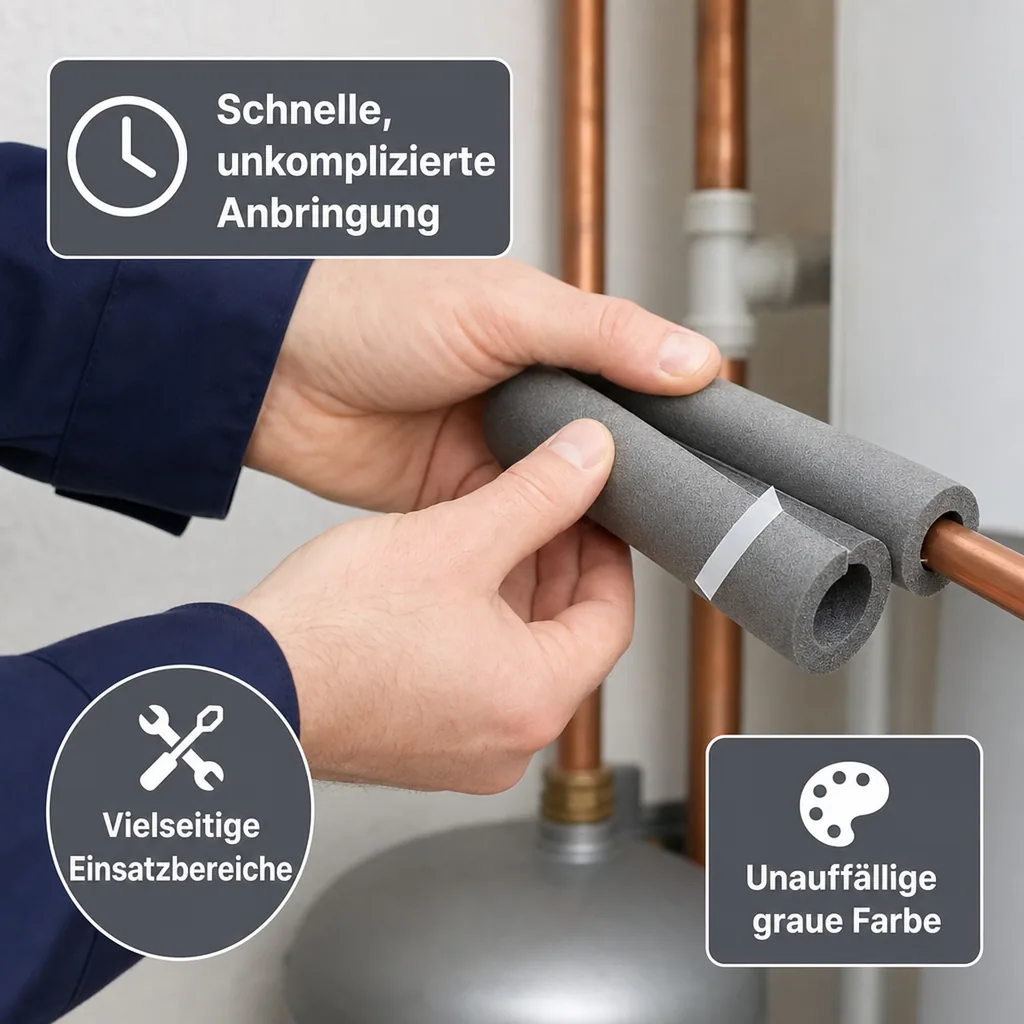 Rohrisolierung, Kautschuk, selbstklebend, 2m