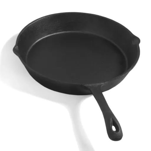 Gusseisenpfanne 26 cm, Bratpfanne, handgefertigt, ofenfest