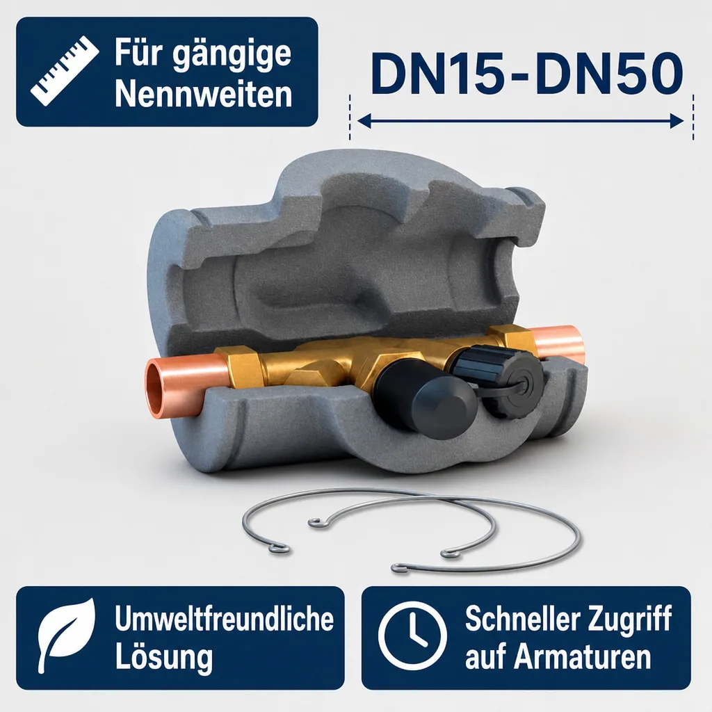 Zirkulationsventil DN 20, Ventilisolierung