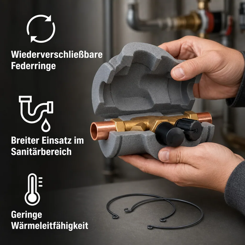 Zirkulationsventil DN 20, Ventilisolierung