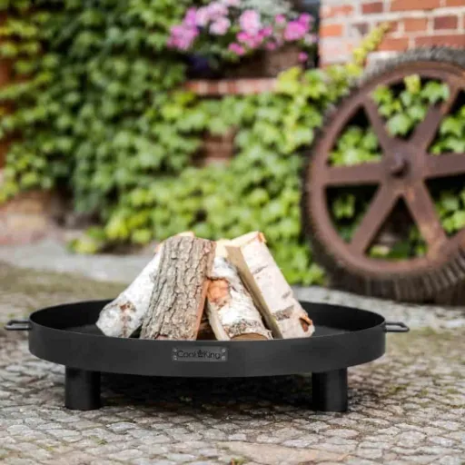Feuerschale 60 cm, Gartenfeuerschale aus Stahl, handgefertigt