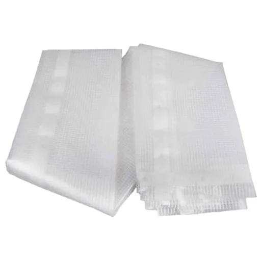 Abdeckplane transparent, Gitterfolie, 8 x 14 m (112m²)